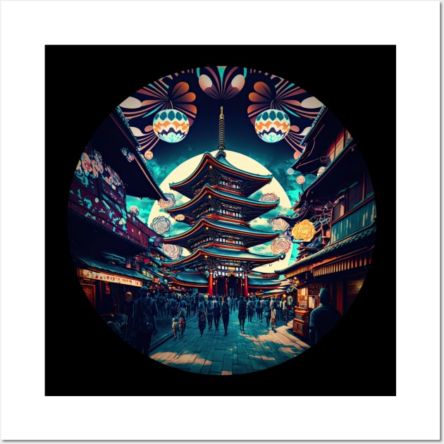 Tokyo, Japan v1 (no text) Wall Art by AI-datamancer